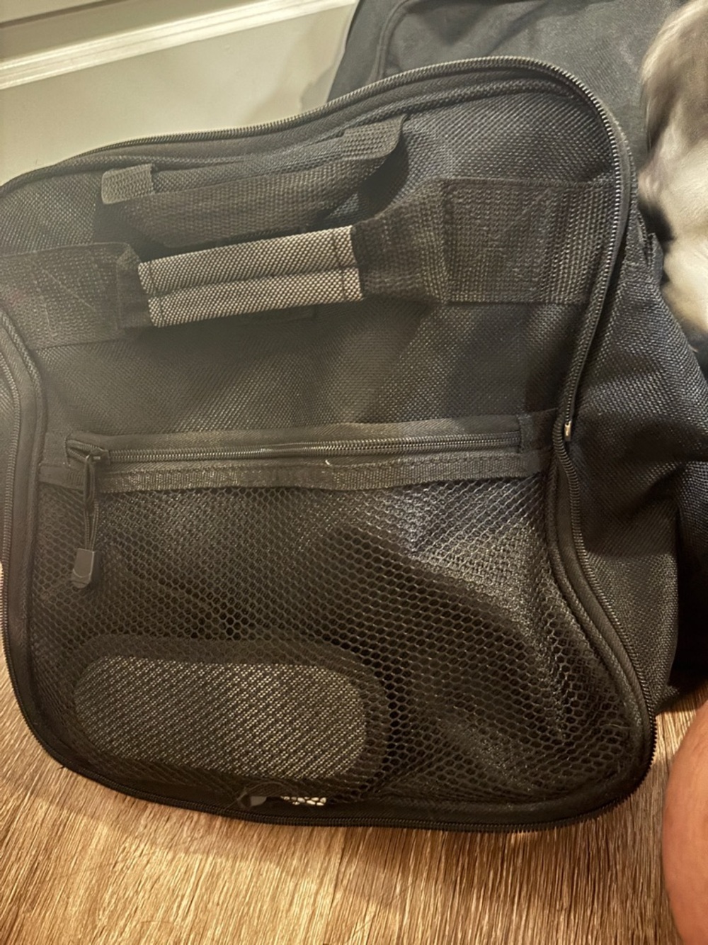 Black Men's Duffel Bag with Wheels - Picture 4 of 11